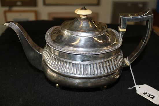 Georgian silver teapot, London 1812